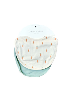 Quincy Mae Jersey snap Bib new 2 pack new with tags, 3-6 months