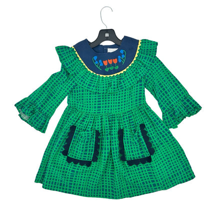 Stella McCartney Green dress with tulip collar, 5 years