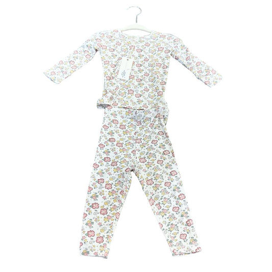 Quincy Mae bamboo pajama set bloom new with tags, 3-6 months