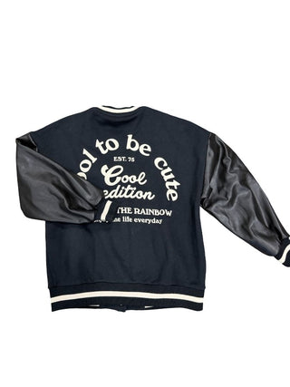 Zara bomber sweater jacket black, 9 years