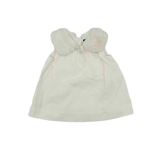 Gap dress with fur collar, 0-3 months