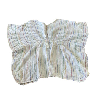 Zara White with Shiny Thread Bathing Suit Cover Up, large