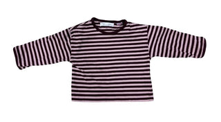 Zara Pink and Burgundy Stripe Longsleeve Tee, 2 years