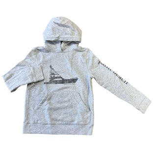 Vineyard Vines Grey Palm Beach Hooded Sweatshirt, 8-10 years