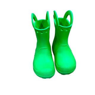 Crocs Green rainboots, 9 little kid