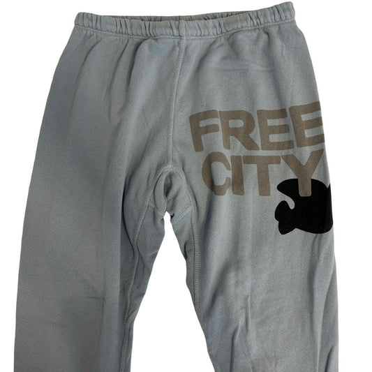 Free City light blue sweatpants, womens xs