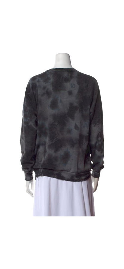 Aviator Nation Tie Dye lightening bolt crewneck, womens xs