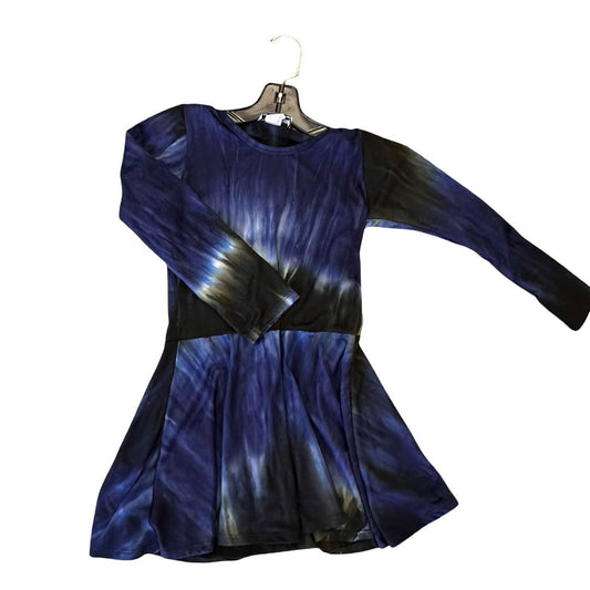 Dori Creations navy/black tie dye dress, 8 years