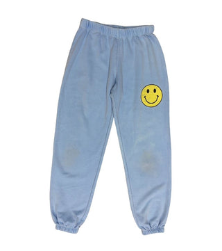 Firehouse Light Blue Sweats with Smiley, Large