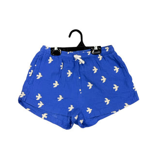 Tiny Cotton Blue Shorts with White Doves, 8 years
