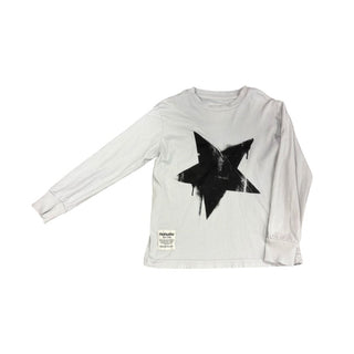 Nununu Grey Stretchy Long Sleeve with Black Star, 4-5 years
