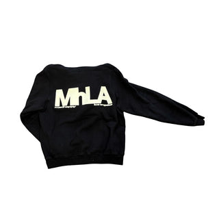 Madhappy Black Hooded Sweatshirt with Madhappy Logo Front and Back, medium
