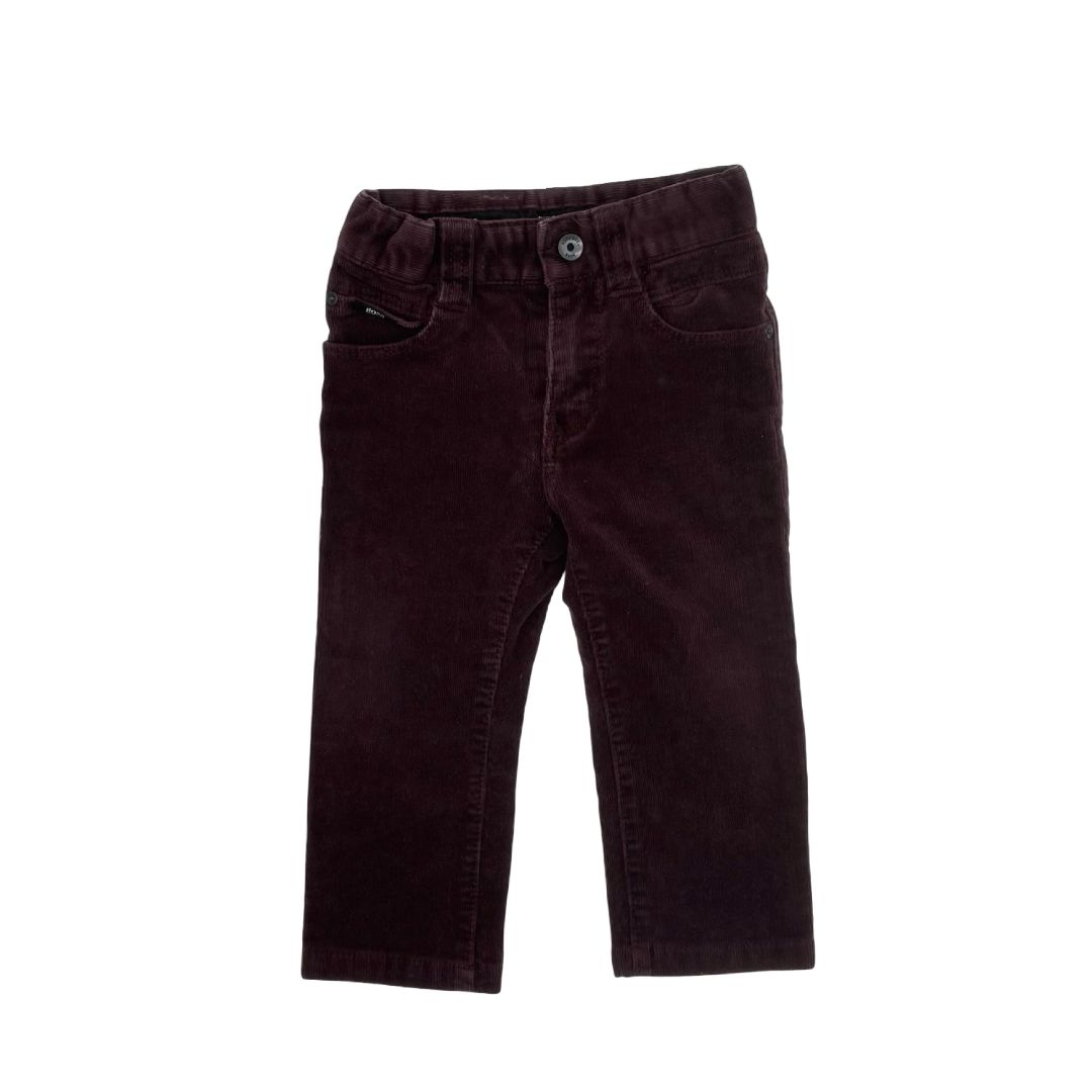 Hugo Boss Burgundy Corduroy Pants, 18 months