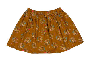 Christina Rohde Orange-Brown Skirt with Sprigged Floral Pattern, 6 years