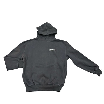 White Fox Grey Hooded Sweatshirt, xs/s