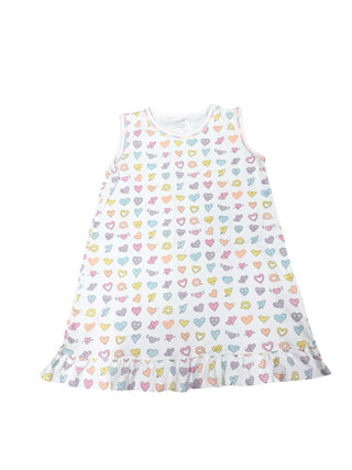 Noomie heart nightgown pajamas, 8 years