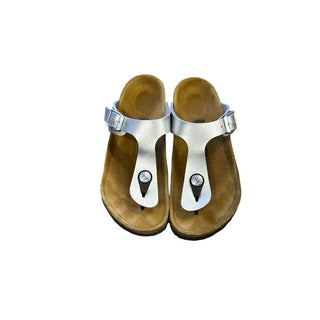 Birkenstock Silver Sandals, 13 little kid