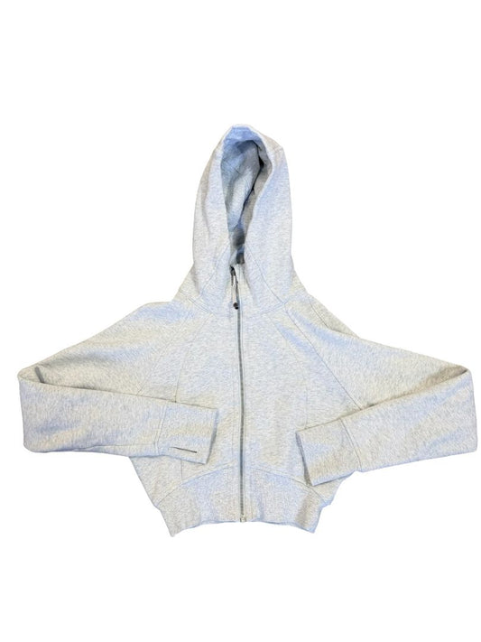 Lululemon grey zip hoodie, xxs
