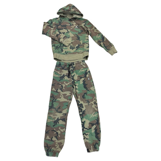 Nike Camo Hooded Sweatsuit Set, medium