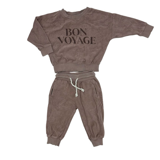 Rylee + Cru Terry sweater and sweatpant set, 6-12 months