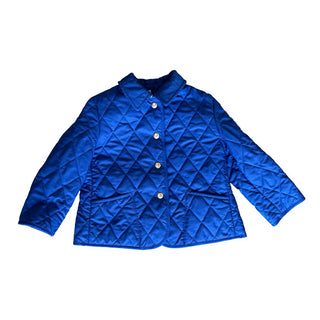 Burberry Blue Jacket with the Nova Check Inside, 24-36 months