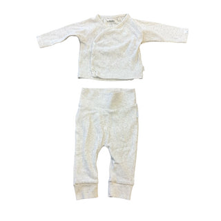Noppies Oatmeal kimono top/pant set, 0-1 month
