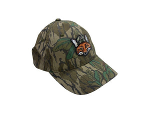 Mossy Oak Forest Pattern Hat with Fox Patch, One Size