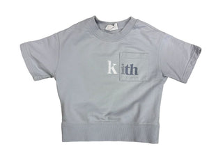Kith Pale Blue sweat t-shirt with velvet graphic, 4 years