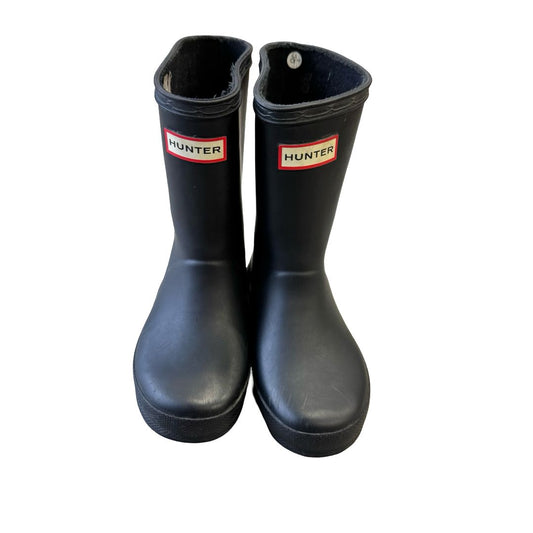 Hunter Black Rainboots, 9 little kid