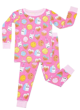 Little sleepies Milk and donuts pajamas, 4 years