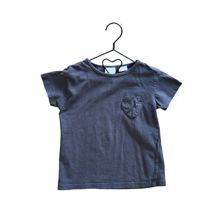 Zara black w/heart tshirt, 2-3 years