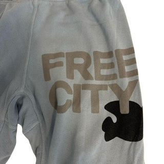 Free City light blue sweatpants, womens xs