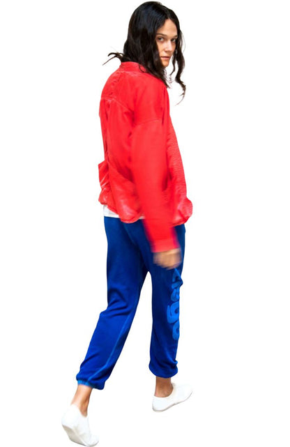 Free City lets go supervintage Og sweatpant electric blue, womens xs