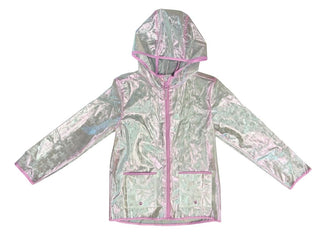 Cat & Jack See-Through Shiny Holographic Raincoat, 8 years