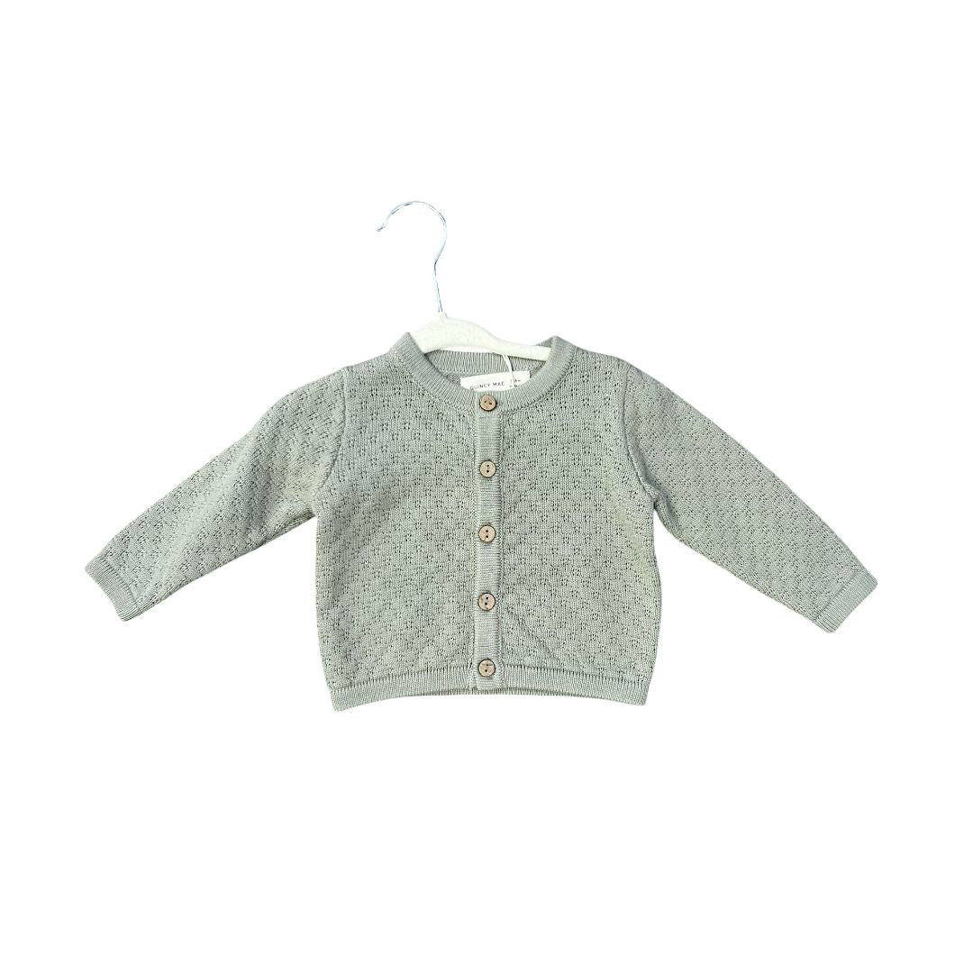 Quincy Mae Sample Knit Cardigan, 3-6 Months