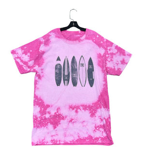 No Name Pink Tie-Dye with Surfboard Graphic, medium