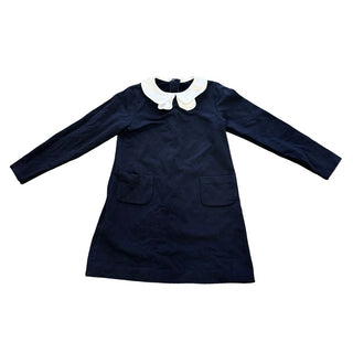 Jacadi Navy and White Fleece Dress, 12 years