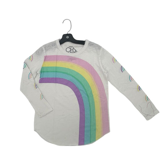 Chaser white rainbow long sleeve, 8 years