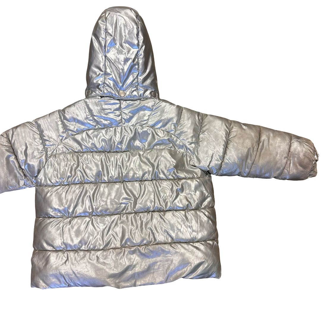 Stella McCartney silver puffer winter coat, 6 years