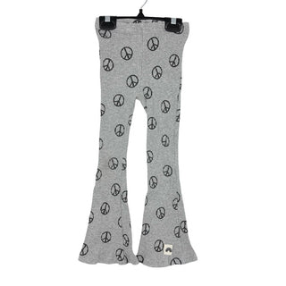 Summer In May grey peace sign leggings, 4-5 years