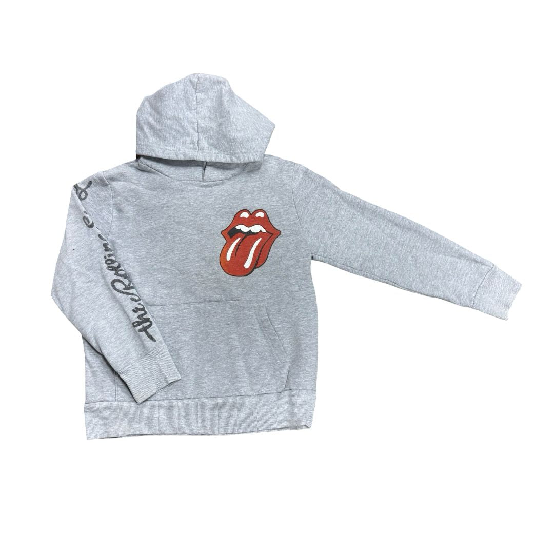 Rowdy Sprout Rolling Stone Pattern Hooded Sweatshirt, 8 years