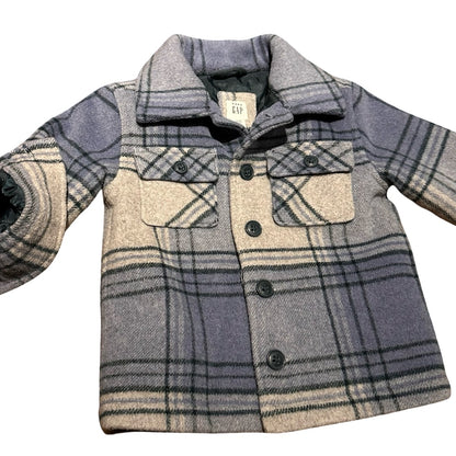 Gap Plaid jacket, 12-18 months