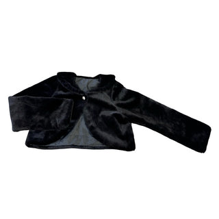 Sweet Kids Black faux fur coat (wrap), 14 years