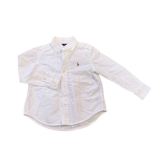 Ralph Lauren New w/tags White collared dress shirt, 3 years
