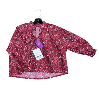 The New Society Red with Floral Blouse Liberty Fabric Brand New with Tags, 6 years