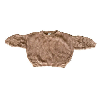 The Simple Folk Tan Chunky Knit Sweater, 2-3 years