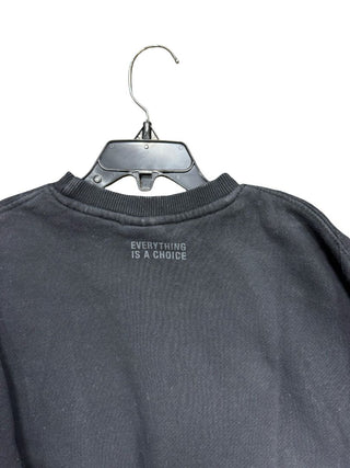 Zara Black Everything is a Choice Crewneck, 4-5 years