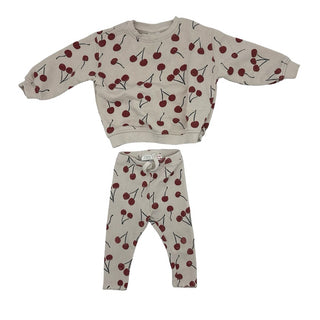 Zara Cherry sweater and sweatpant set, 9-12 months