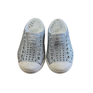 Native Silver Sparkly Sandals, 5 little kid