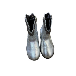 Zara Silver cowboy boots, Euro 24 little kids